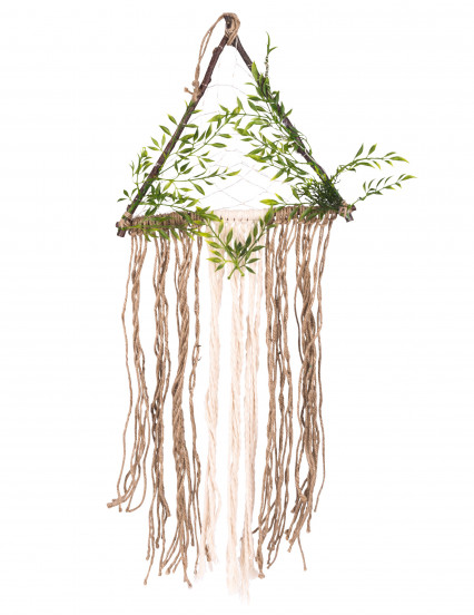 Décoration lumineuse végétale et jute 80 x 37 cm Décoration lumineuse végétale et jute 80 x 37 cm
