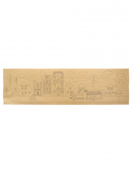 Chemin de table pompier à colorier 140 x 40 cm Chemin de table pompier à colorier 140 x 40 cm