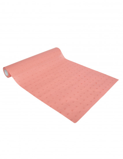Chemin de table lavable plumetis vieux rose 28 cm x 5 m Chemin de table lavable plumetis vieux rose 28 cm x 5 m