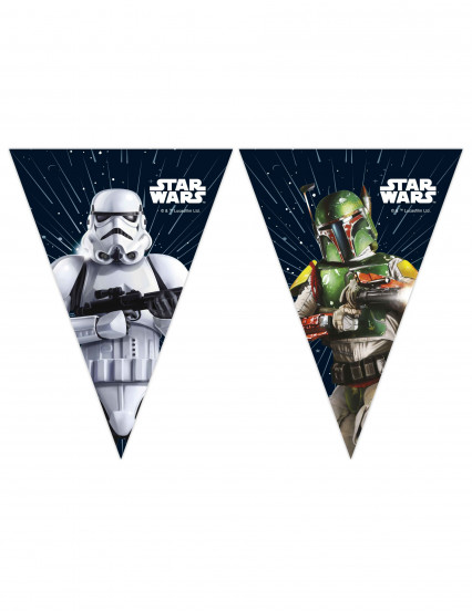 Guirlande fanions en papier Star Wars Galaxy™ 2,3 m Guirlande fanions en papier Star Wars Galaxy™ 2,3 m