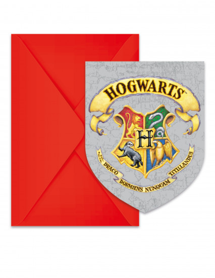 6 Invitations avec enveloppes Harry Potter™ 6 Invitations avec enveloppes Harry Potter™