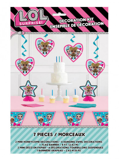 Kit décorations 7 pièces LOL Surprise™ Kit décorations 7 pièces LOL Surprise™