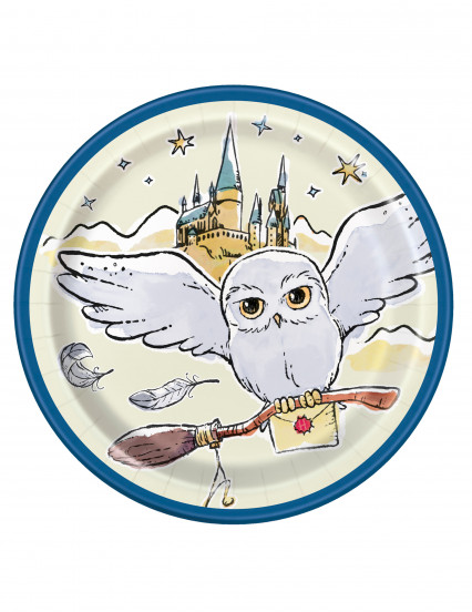 8 Petites assiettes en carton motifs Harry Potter™ 18 cm 8 Petites assiettes en carton motifs Harry Potter™ 18 cm