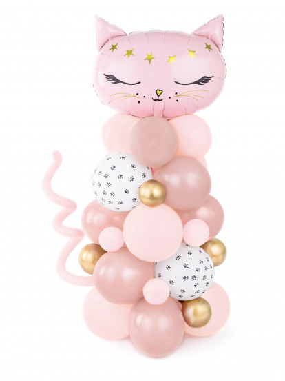 Bouquet de ballons chat rose 140 x 83 cm Bouquet de ballons chat rose 140 x 83 cm