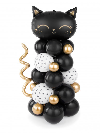 Bouquet de ballons chat noir 140 x 83 cm Bouquet de ballons chat noir 140 x 83 cm