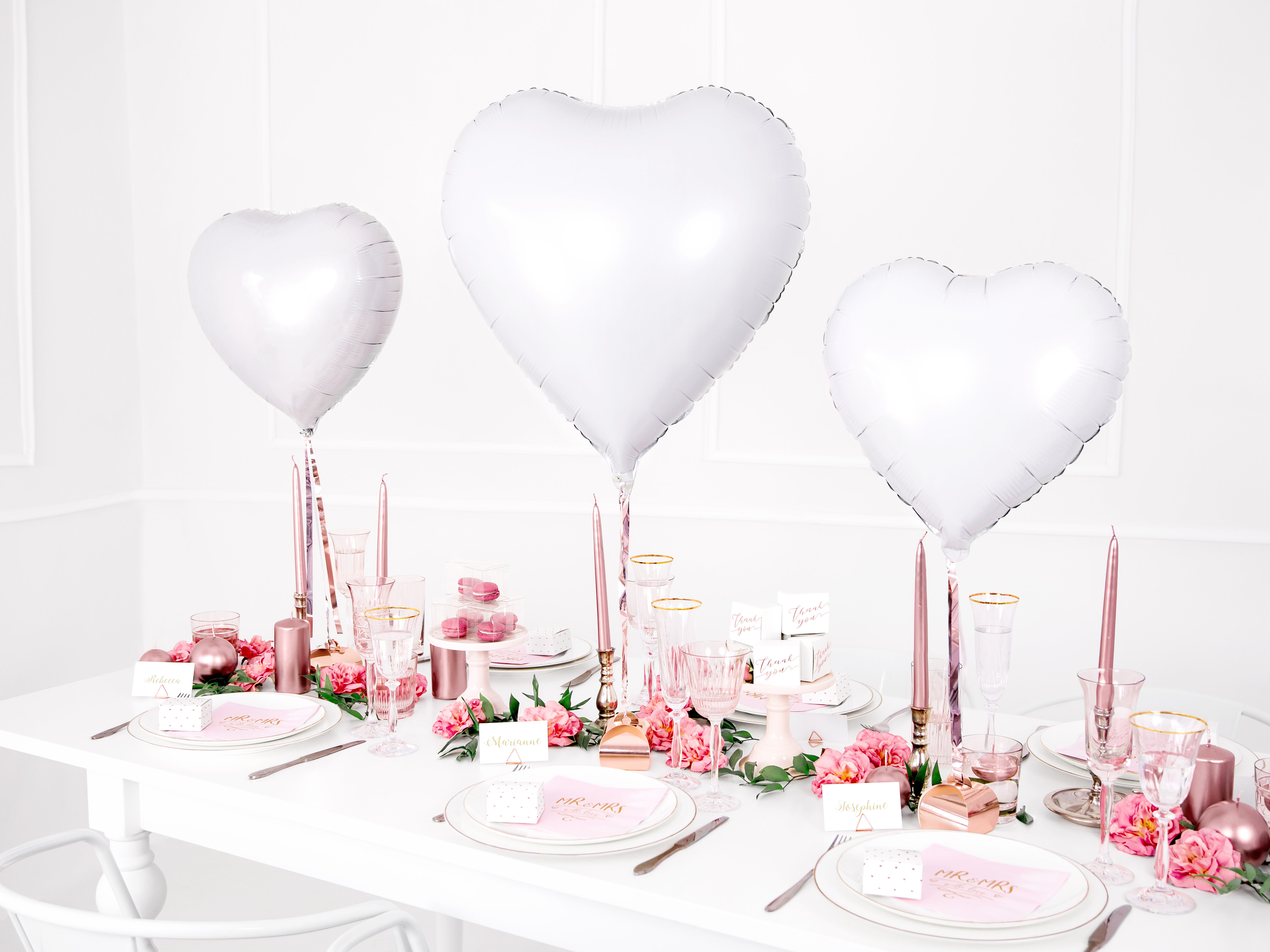 Décoration mariage rose gold