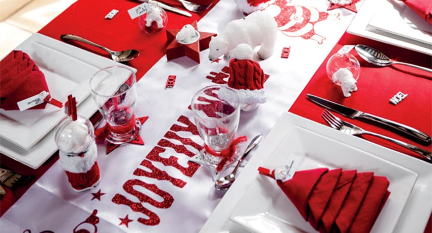 Noël traditionnel en rouge et blanc - Le blog de VegaooParty.com